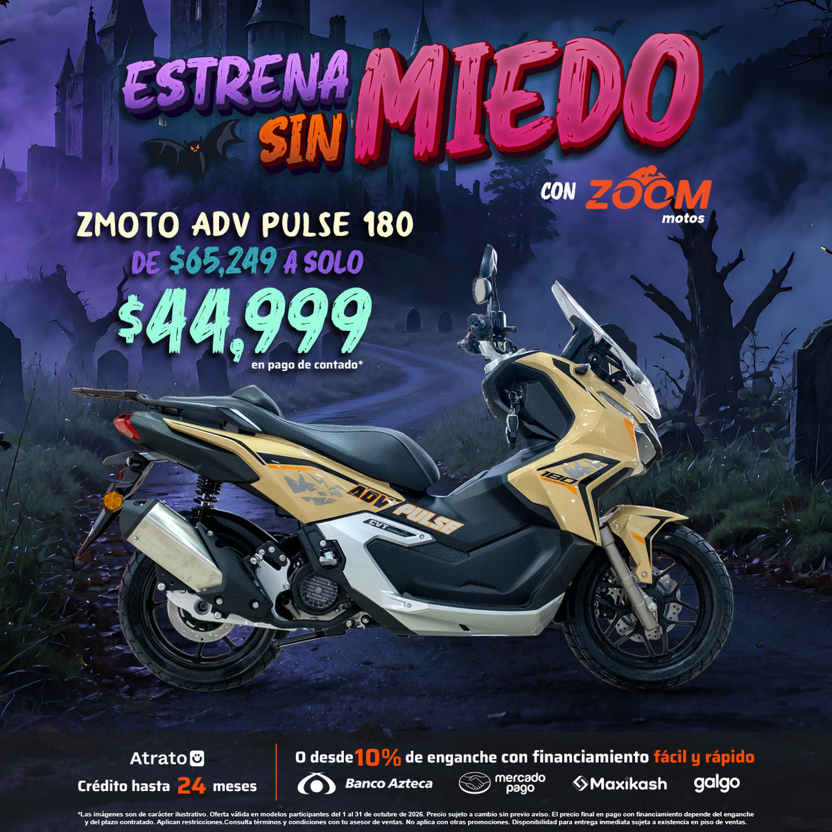 ¡Tu ventura de otoño con Zoom motos!