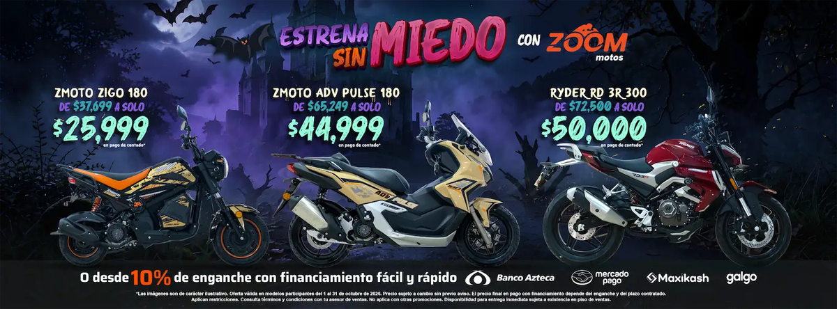 ¡Tu ventura de otoño con Zoom motos!