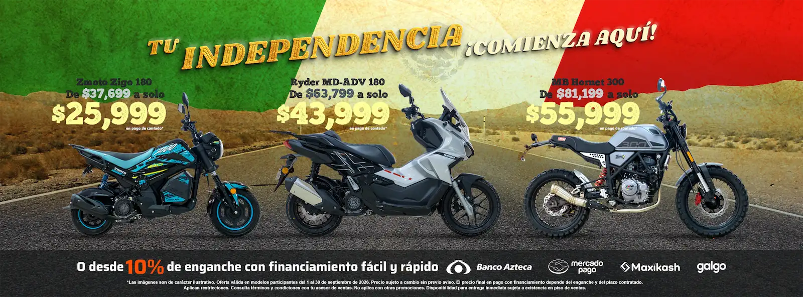 ¡Tus vacaciones sobre ruedas con Zoom motos!