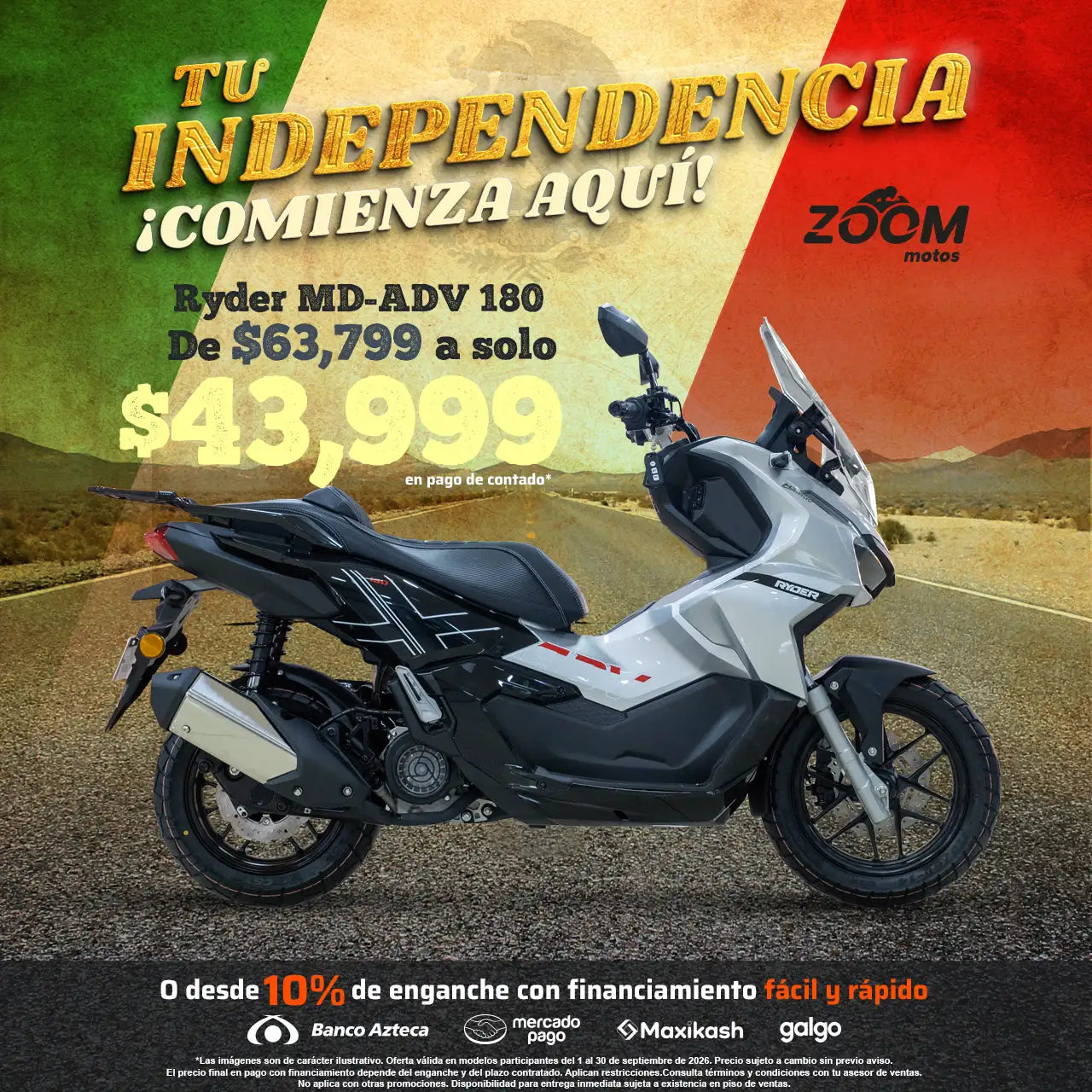 ¡Tus vacaciones sobre ruedas con Zoom motos!