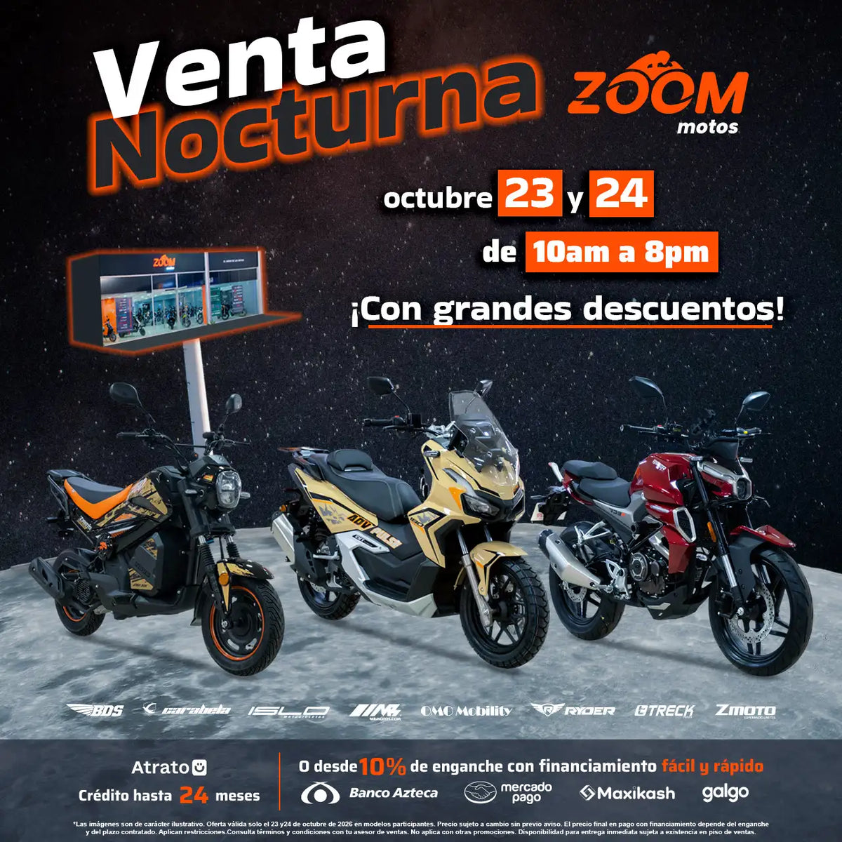 Banner promocional Zoom Motos