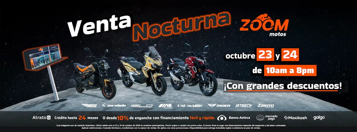 Banner promocional Zoom Motos