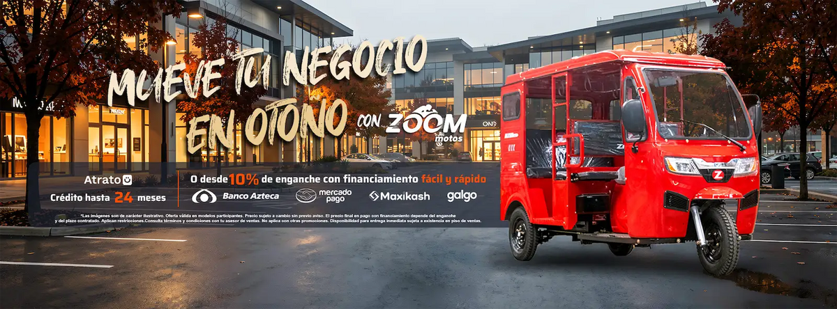 Mueve tu negocio en otoño con Zoom motos y tu motocarro nuevo