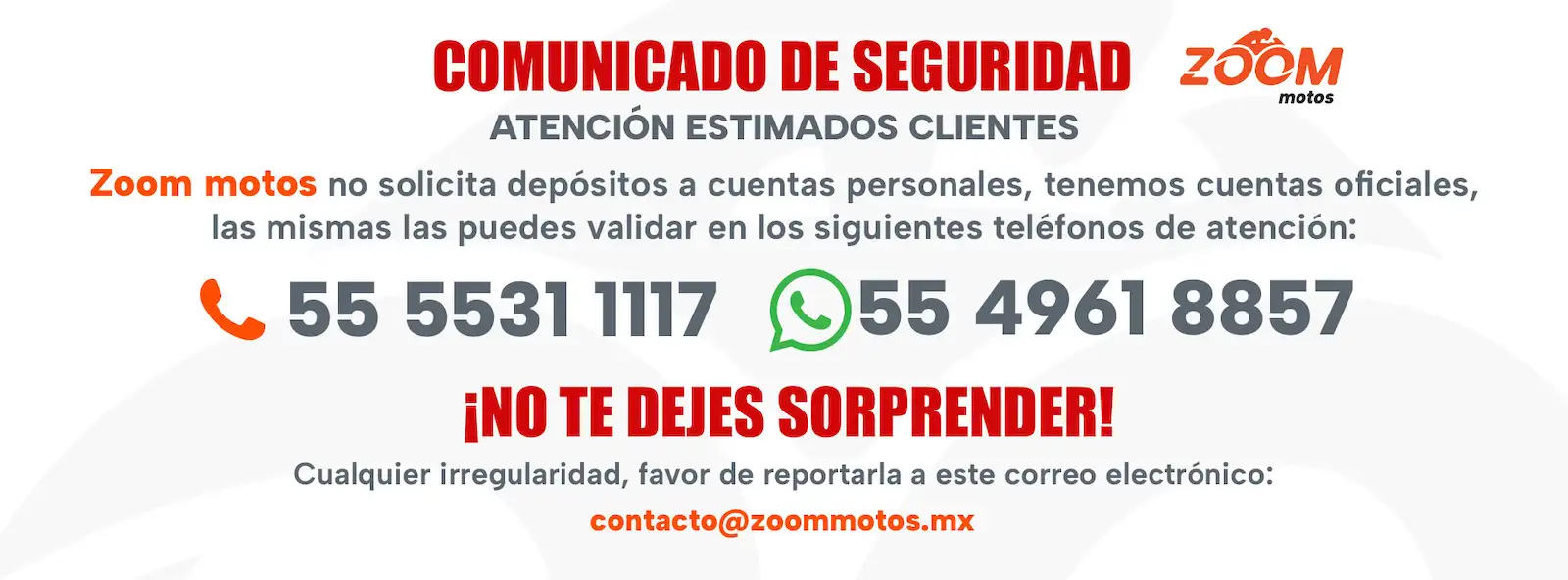 Alerta de depósitos