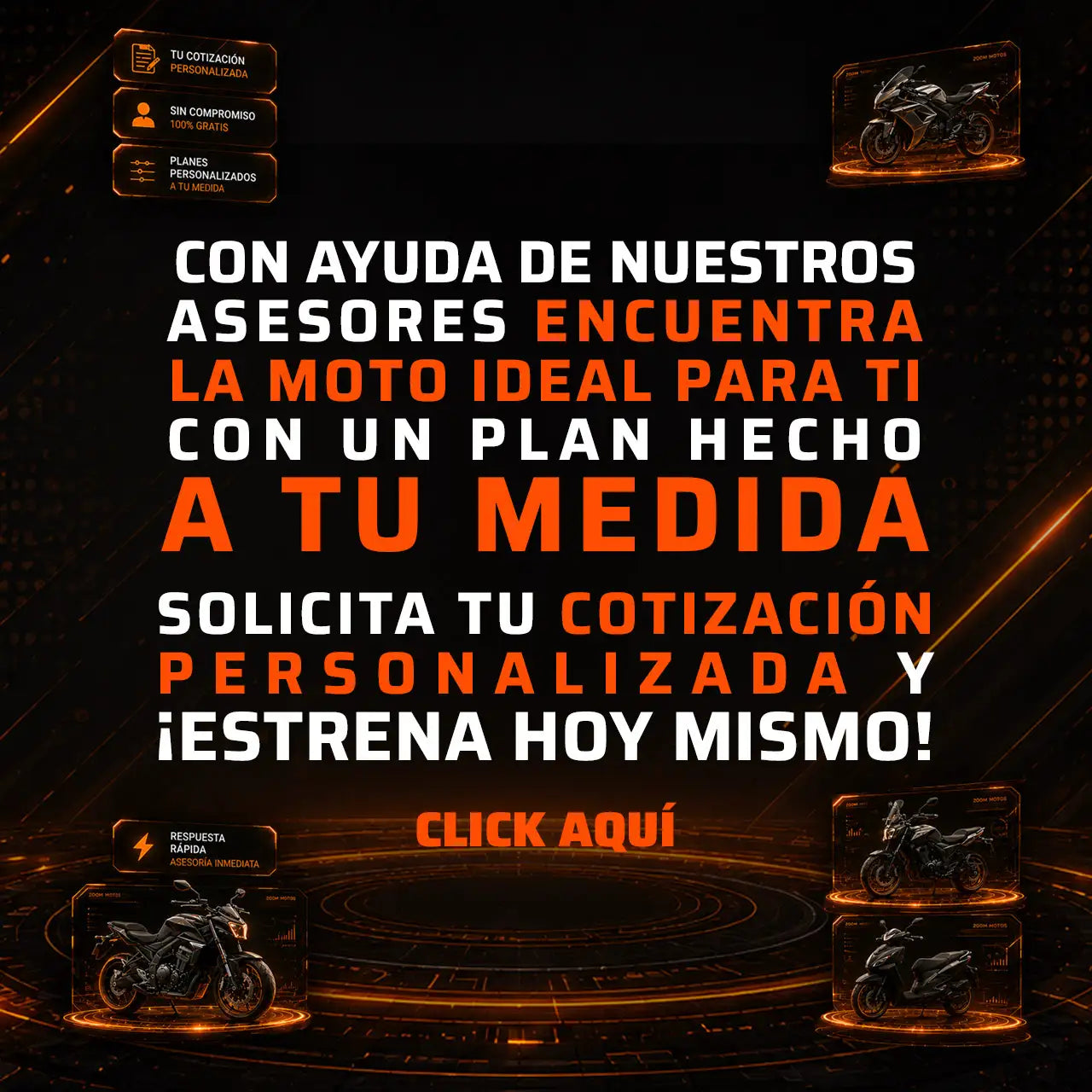 Banner promocional Zoom Motos