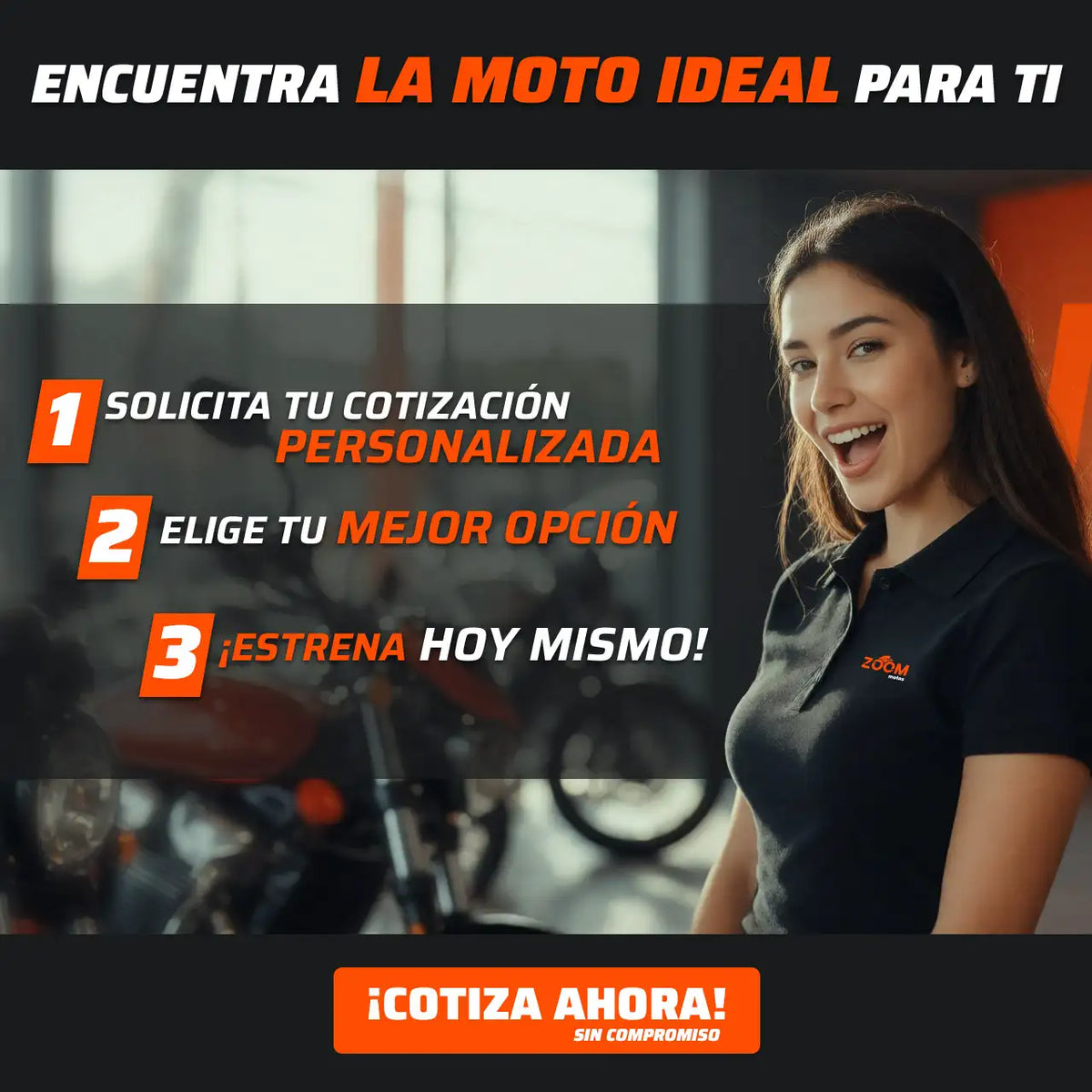 ¡Solicita cotización personalizada de tu moto y estrena hoy mismo!