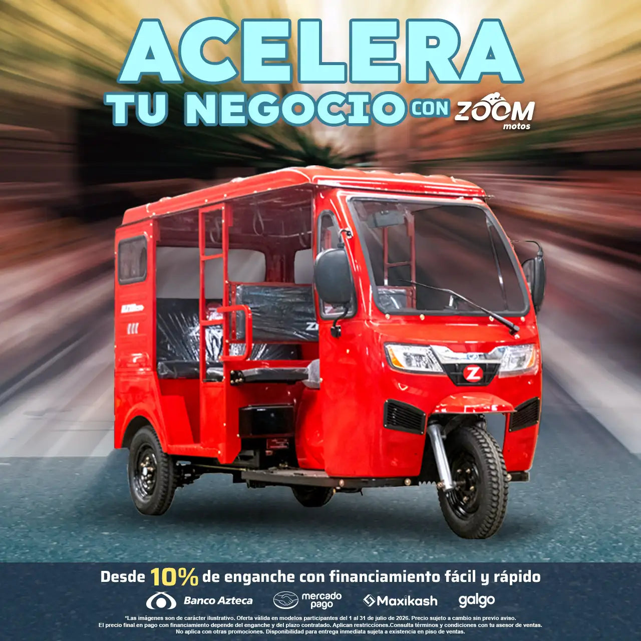 Acelera tu negocio con Zoom motos y tu motocarro nuevo