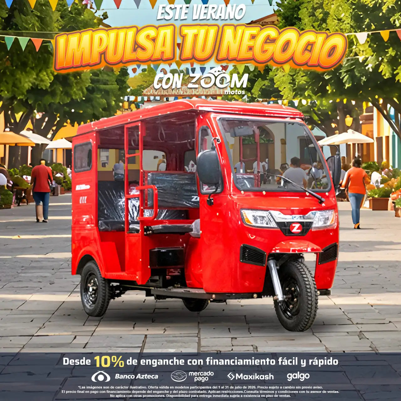 Este verano impulsa tu negocio con Zoom motos y tu motocarro nuevo