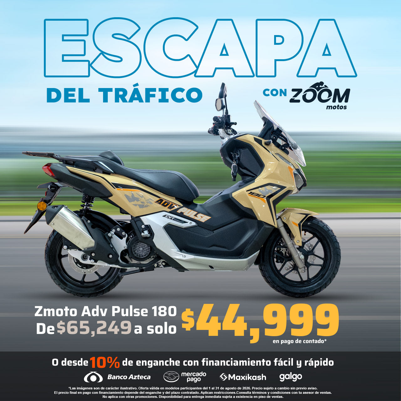 ¡Tus vacaciones sobre ruedas con Zoom motos!