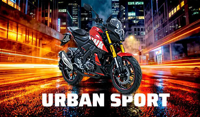 Modelos de motocicletas Urban Sport disponibles a crédito en Zoom Motos